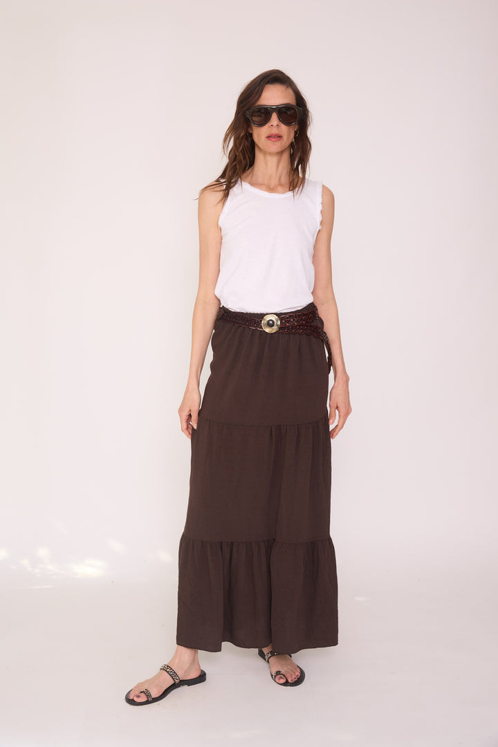 Pollera Amanda café