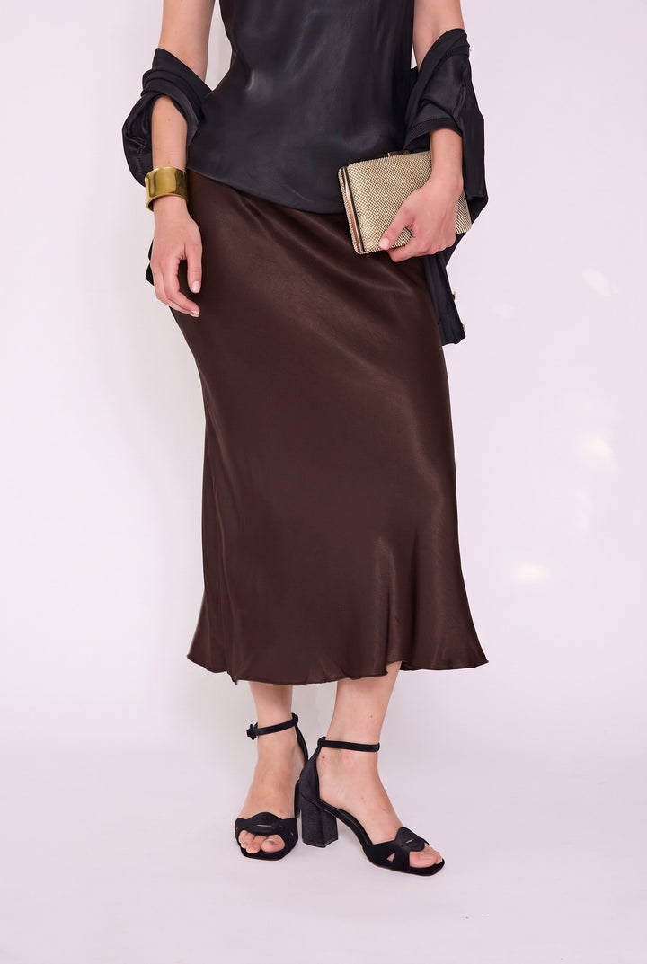 Pollera Amapola café