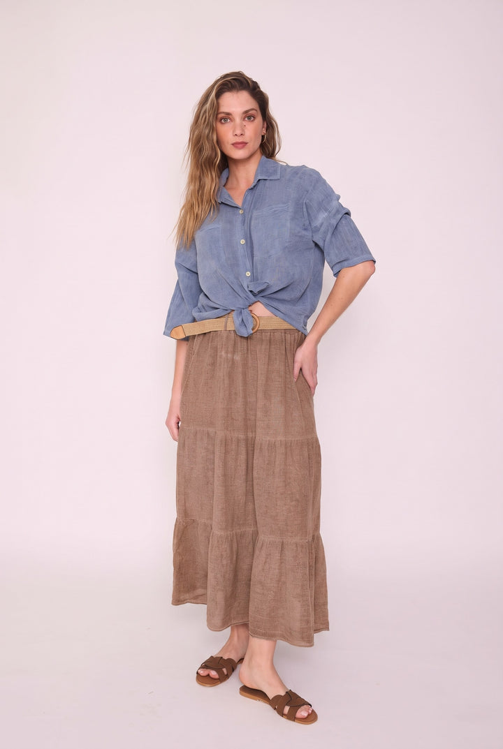 Pollera Amparo camel