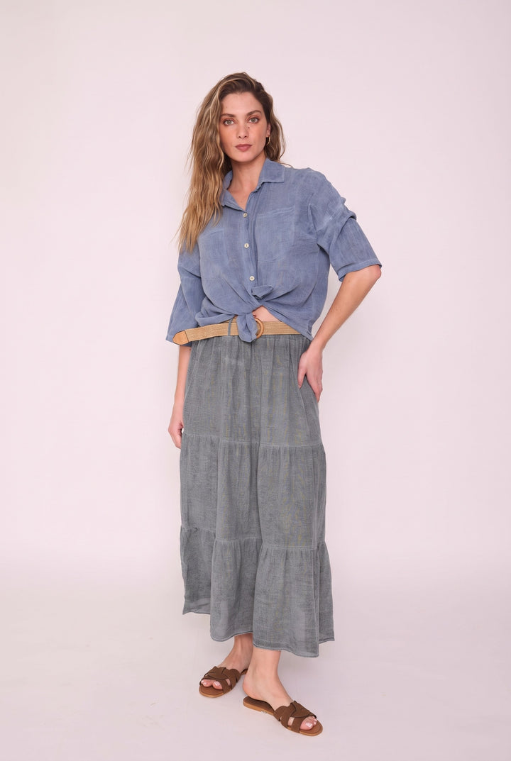 Pollera Amparo gris