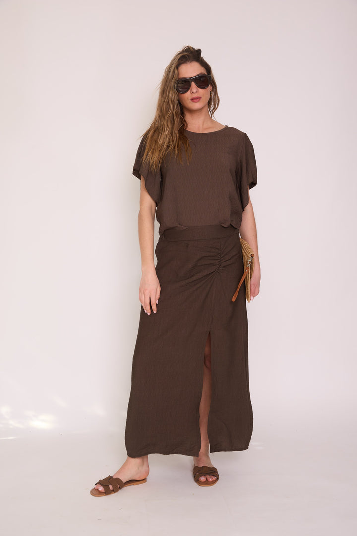 Pollera Andrea café