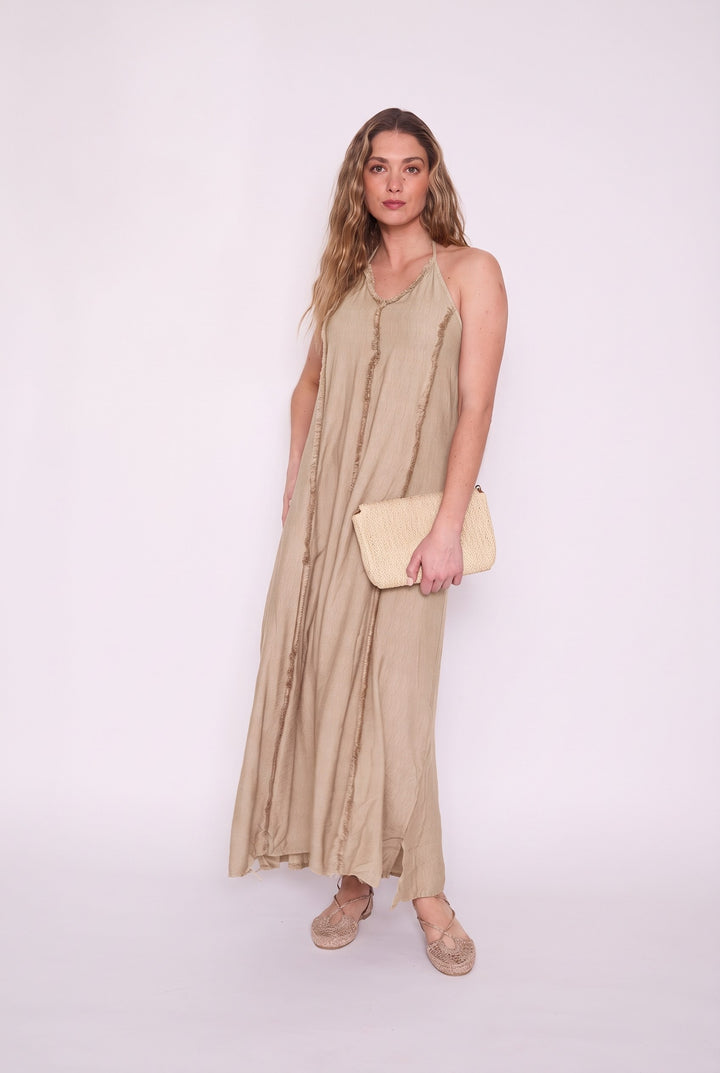 Vestido Adriana beige