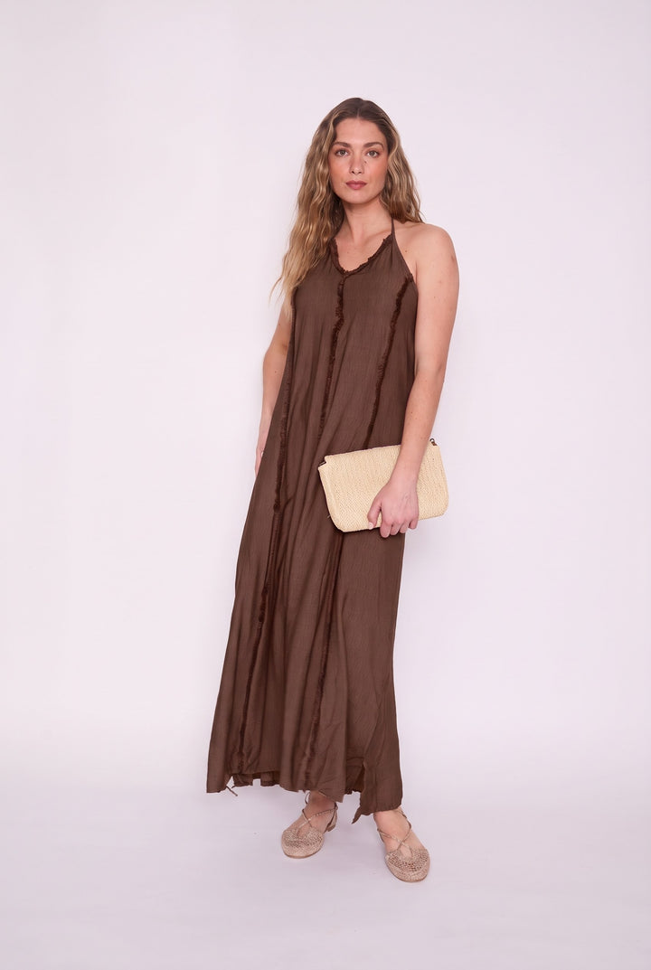Vestido Adriana café