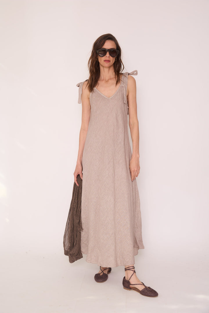 Vestido Amparo beige