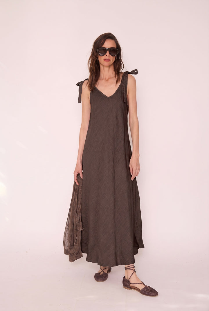 Vestido Amparo café