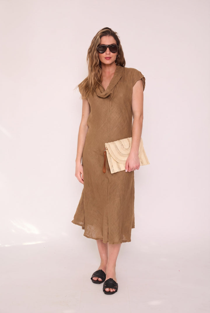 Vestido Ana camel