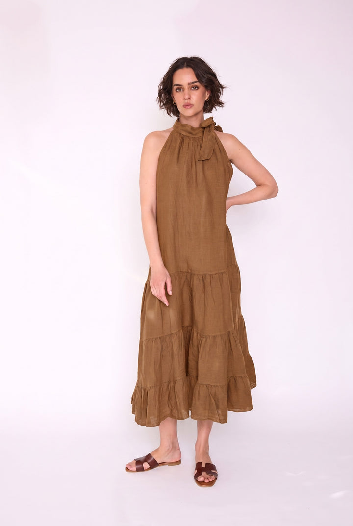 Vestido Andrea camel