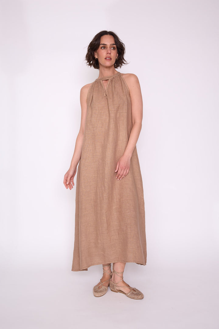 Vestido Antonia camel