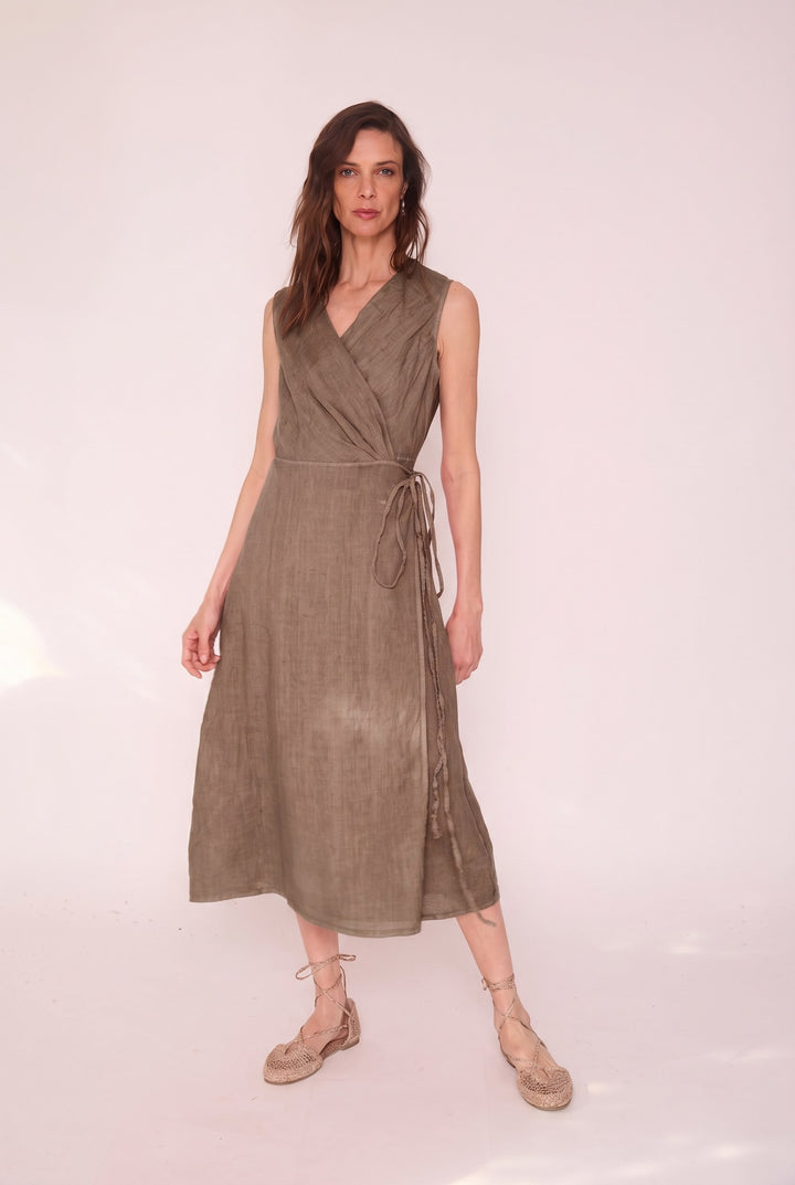 Vestido Begonia visón
