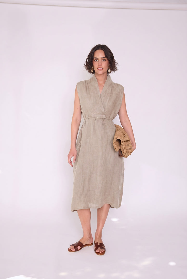 Vestido Belén beige