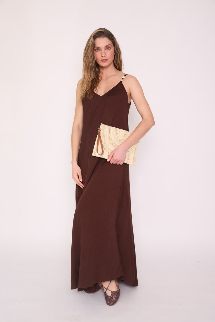 Vestido Carla café
