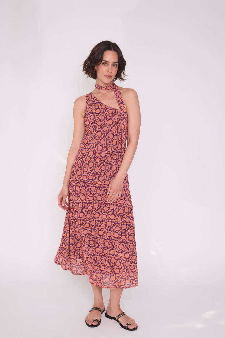 Vestido Carmen terracota