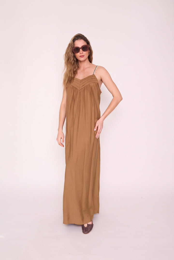 Vestido Catalina camel