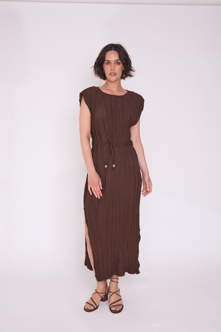 Vestido Concepción café