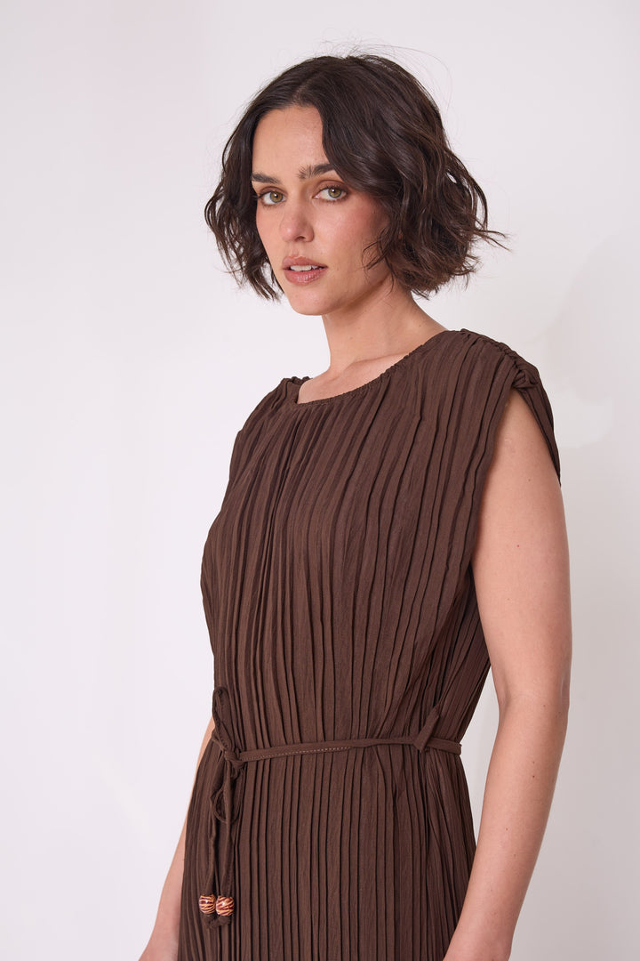 Vestido Concepción café