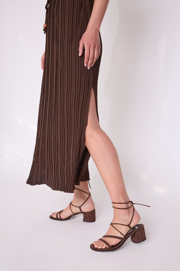 Vestido Concepción café
