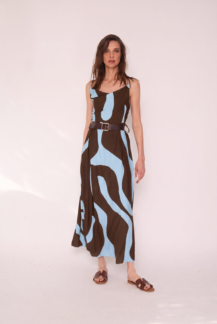 Vestido Consuelo celeste