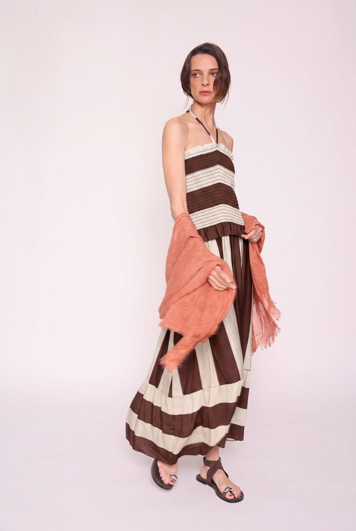 Vestido Elena café