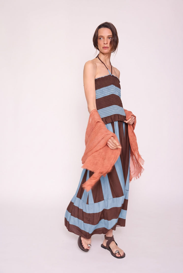 Vestido Elena celeste