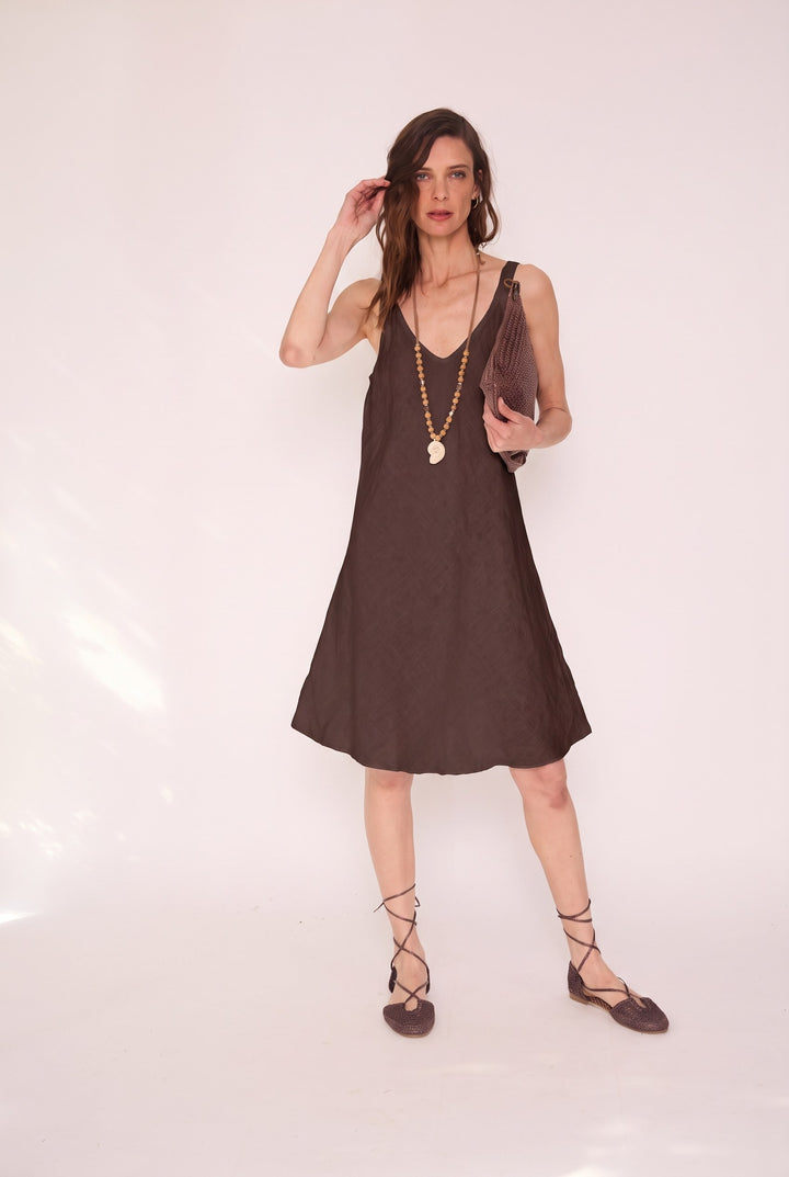 Vestido Esperanza café