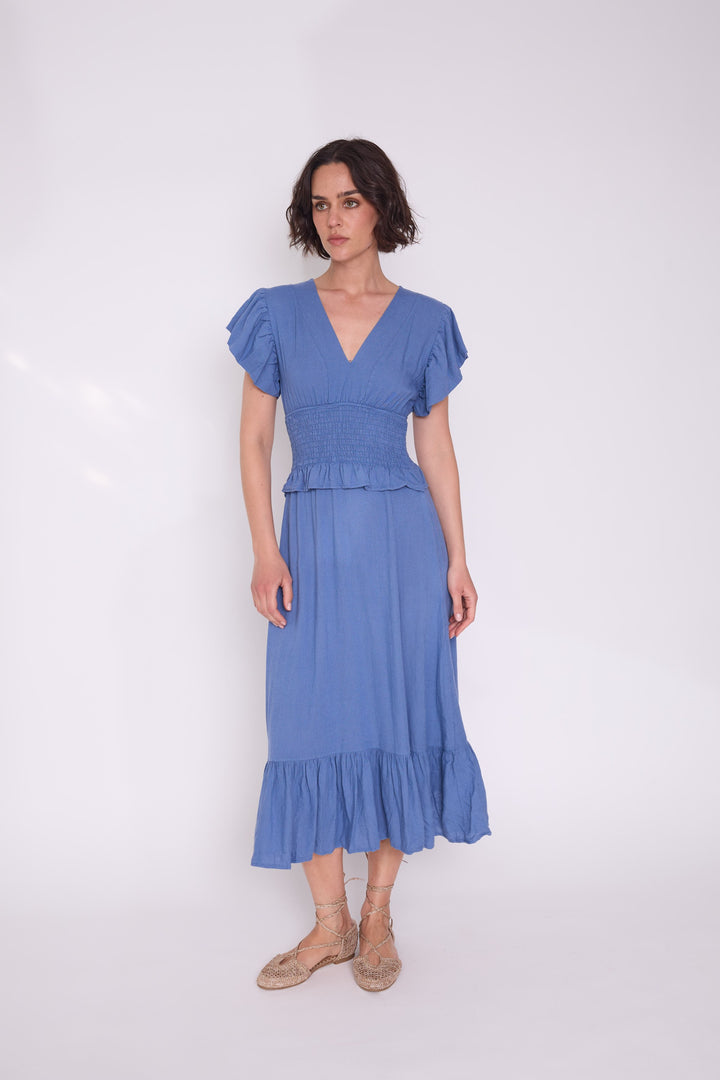 Vestido Fernanda celeste