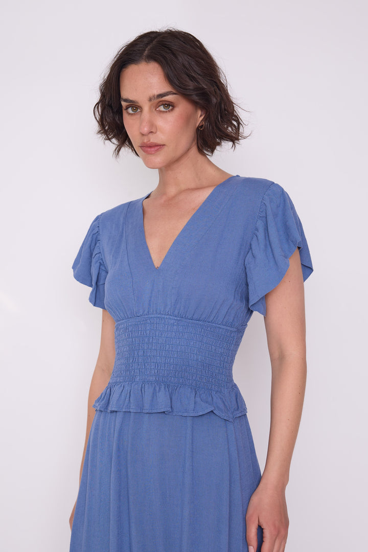 Vestido Fernanda celeste