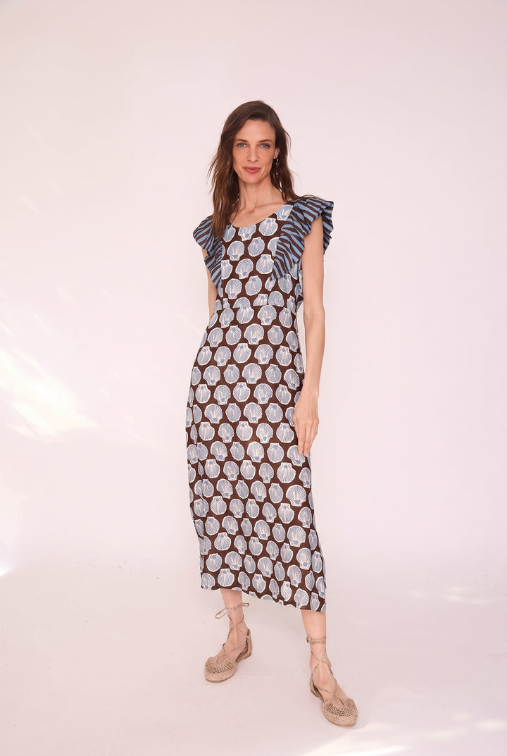 Vestido Francisca café