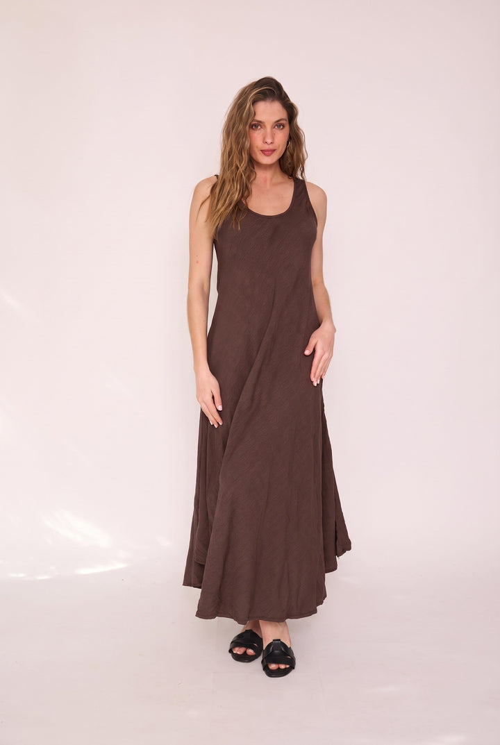 Vestido Gabriela café