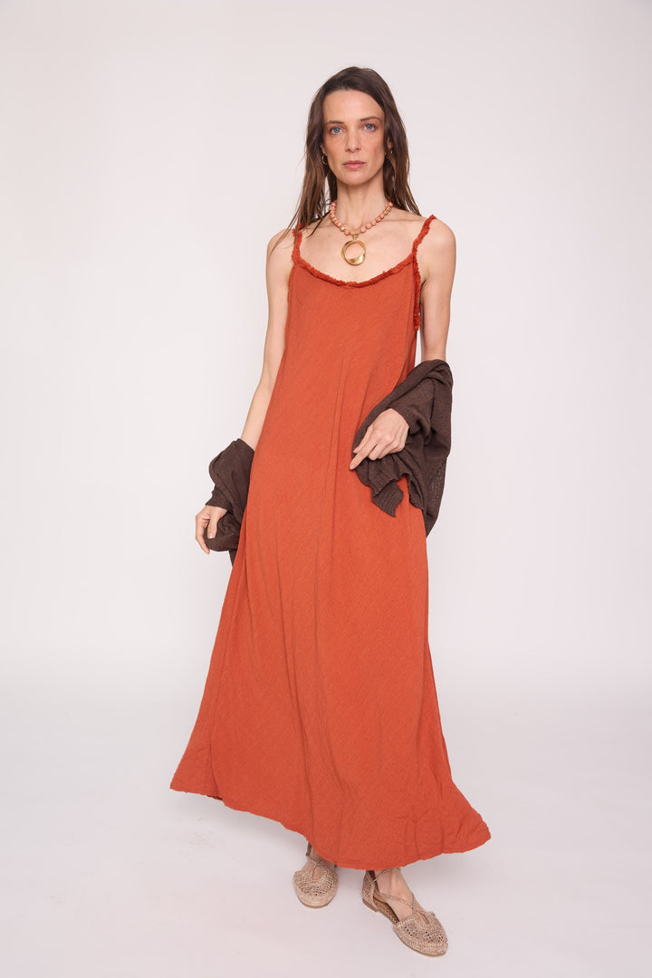 Vestido Gema terracota